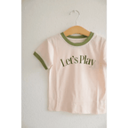 Let's Play Kids Retro Ringer T-Shirt by Polished Prints