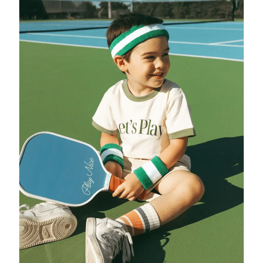 Let's Play Kids Retro Ringer T-Shirt by Polished Prints