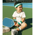 Let's Play Kids Retro Ringer T-Shirt by Polished Prints