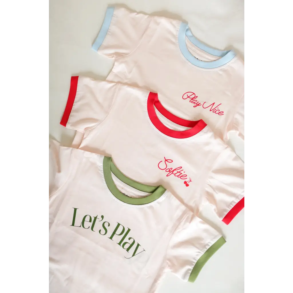 Let's Play Kids Retro Ringer T-Shirt