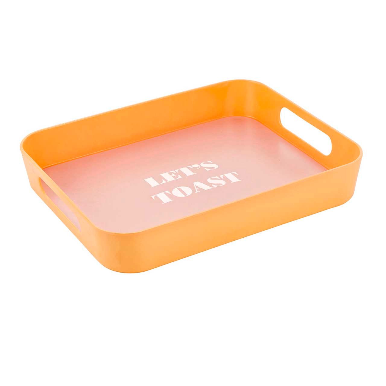 Let's Toast Retro Acrylic Bar Tray | 14" x 10" by The Bullish Store