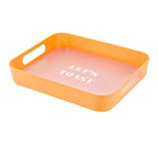 Let's Toast Retro Acrylic Bar Tray | 14" x 10" by The Bullish Store