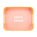Let's Toast Retro Acrylic Bar Tray | 14" x 10" by The Bullish Store