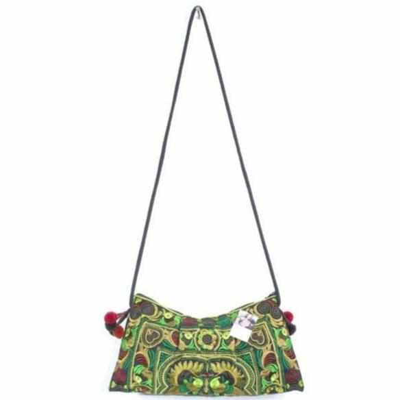 Leyla Embroidered Crossbody Hmong Purse - Thailand Bags La Vie Bien Leyla Embroidered Crossbody Hmong Purse - Thailand