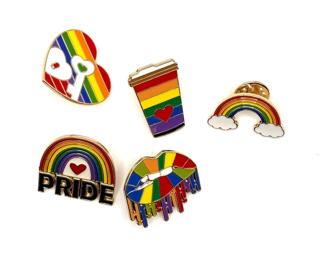 LGBTQIA+ Pride Metal Enamel Pins (Set of 3) by Why Begin