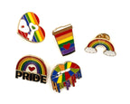LGBTQIA+ Pride Metal Enamel Pins (Set of 3) by Why Begin