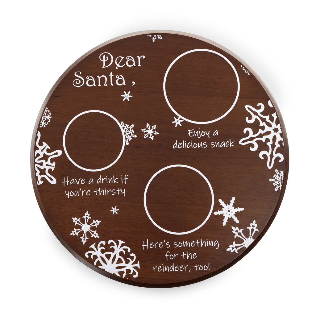 Dear Santa Milk & Cookies Serving Tray