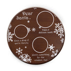 Dear Santa Milk & Cookies Serving Tray
