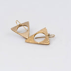 Lia Handmade Triangular Hollow Earrings Earrings La Vie Bien Lia Handmade Triangular Hollow Earrings
