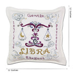 Libra Astrology Hand - Embroidered Pillow by Cat Studio Pillows La Vie Bien Libra Astrology Hand - Embroidered Pillow by Cat Studio