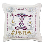 Libra Astrology Hand - Embroidered Pillow by Cat Studio Pillows La Vie Bien Libra Astrology Hand - Embroidered Pillow by Cat Studio
