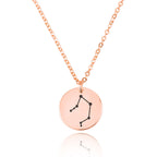 Libra Celestial Constellation Disk Necklace La Vie Bien Libra Celestial Constellation Disk Necklace