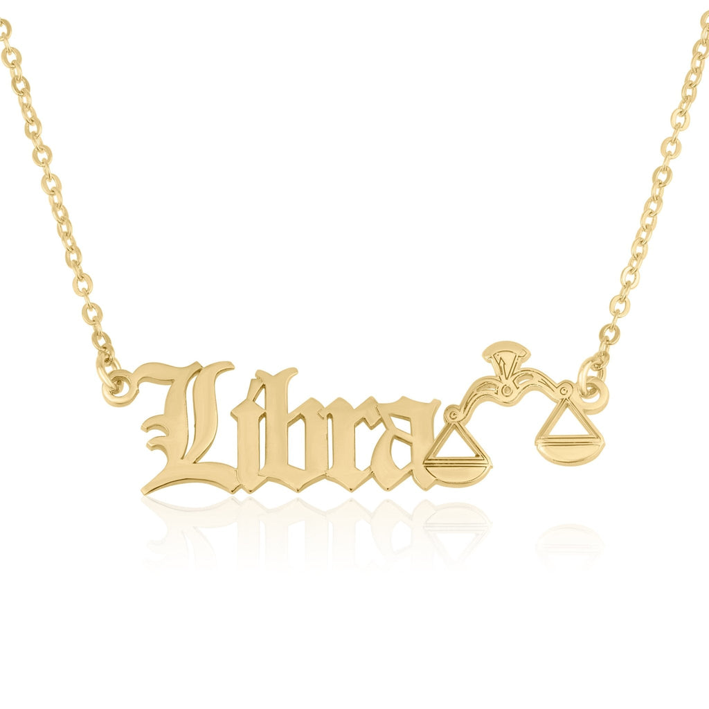 Libra Symbol Necklace La Vie Bien Libra Symbol Necklace