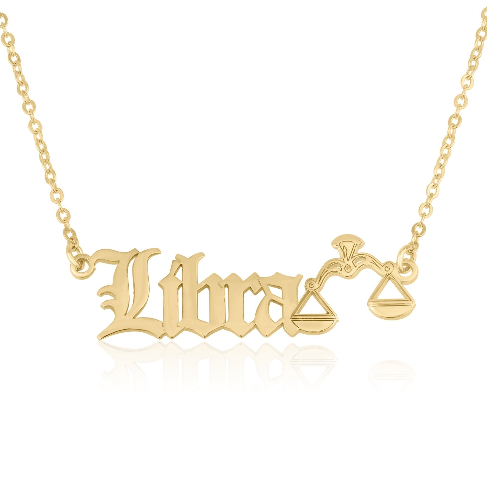 Libra Symbol Necklace La Vie Bien Libra Symbol Necklace