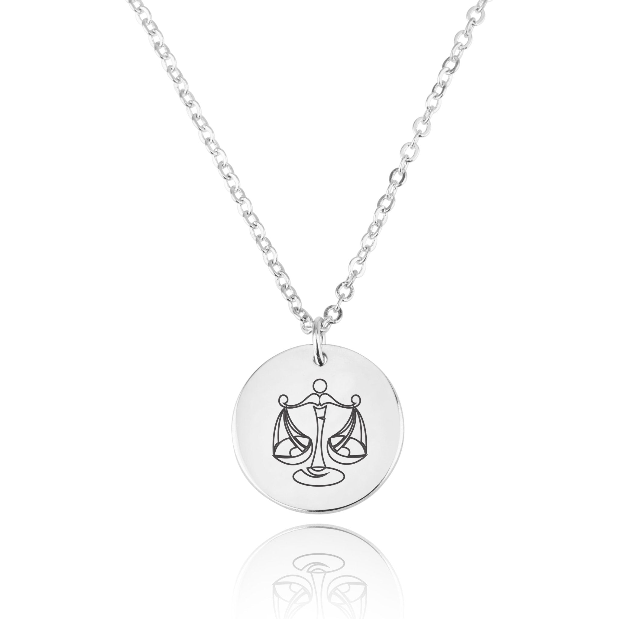 Libra Zodiac Disk Necklace La Vie Bien Libra Zodiac Disk Necklace