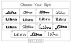Libra Zodiac Engraved Cuff Bracelet La Vie Bien Libra Zodiac Engraved Cuff Bracelet