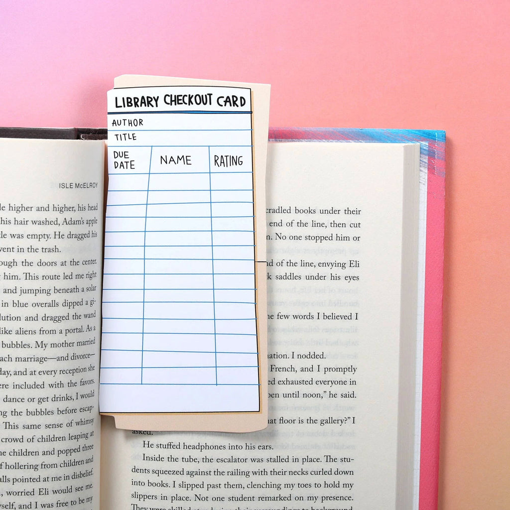 Library Card Bookmark (it's die cut!) by Tia Chucha's Centro Cultural & Bookstore