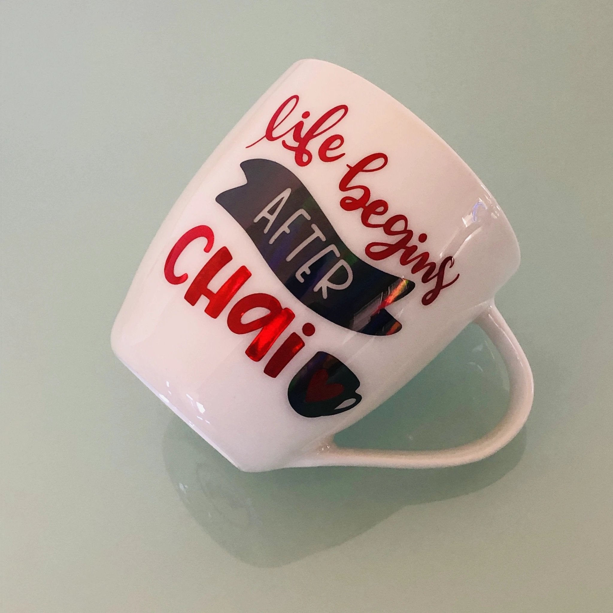 Life Begins After Chai Set of Mugs by Modern Desi