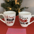 Life Begins After Chai Set of Mugs by Modern Desi