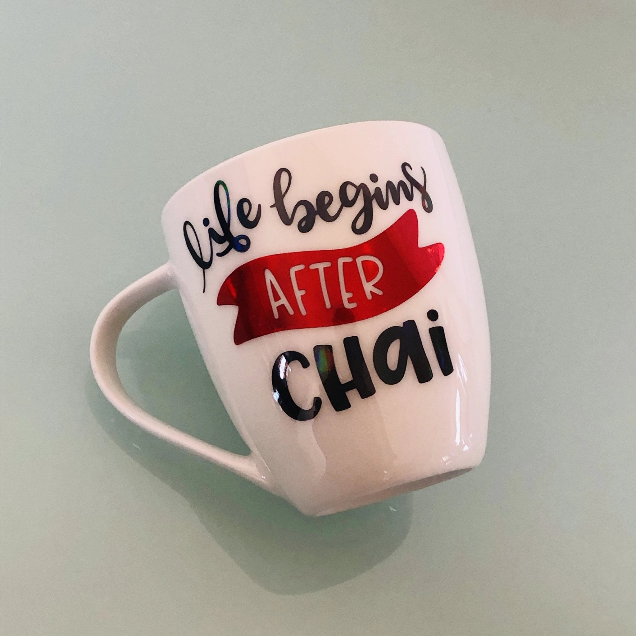 Life Begins After Chai Set of Mugs by Modern Desi