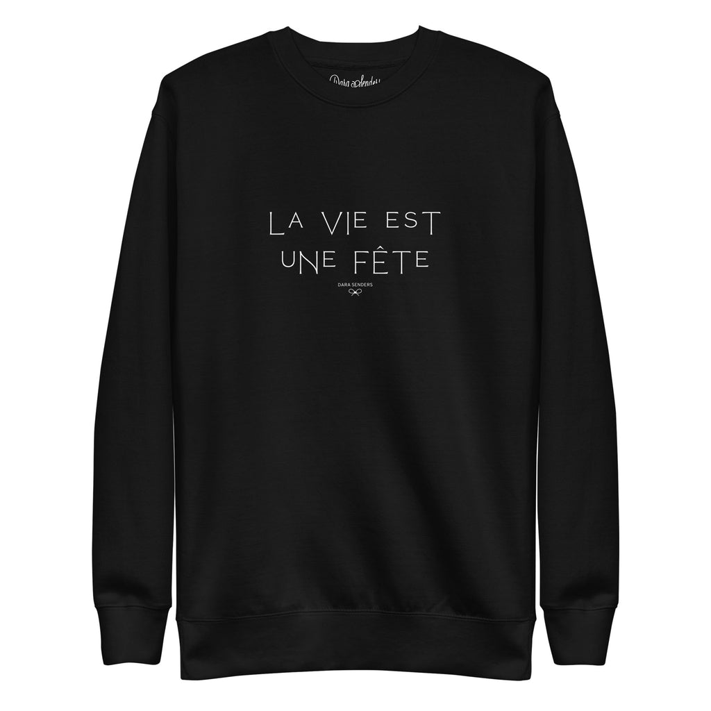 LIFE IS A PARTY • EMBROIDERED PULLOVER by DARA SENDERS
