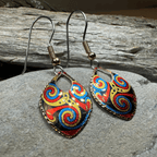 Lifeforce Celtic Spiral Copper Earrings Dangle Earrings La Vie Bien Lifeforce Celtic Spiral Copper Earrings