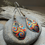 Lifeforce Celtic Spiral Copper Earrings Dangle Earrings La Vie Bien Lifeforce Celtic Spiral Copper Earrings