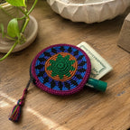 Moon Crochet Multicolor Handmade Coin Purse - Guatemala