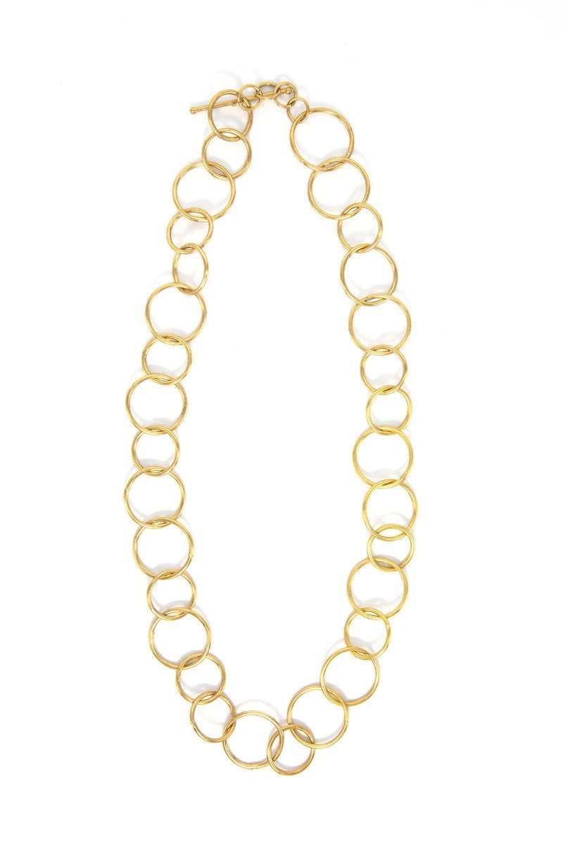 Light Loop Brass Chain Necklace