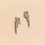 Lightning Bolt Huggie Hoop Charms by Oh Clementine