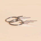 Lightning Bolt Huggie Hoop Charms by Oh Clementine
