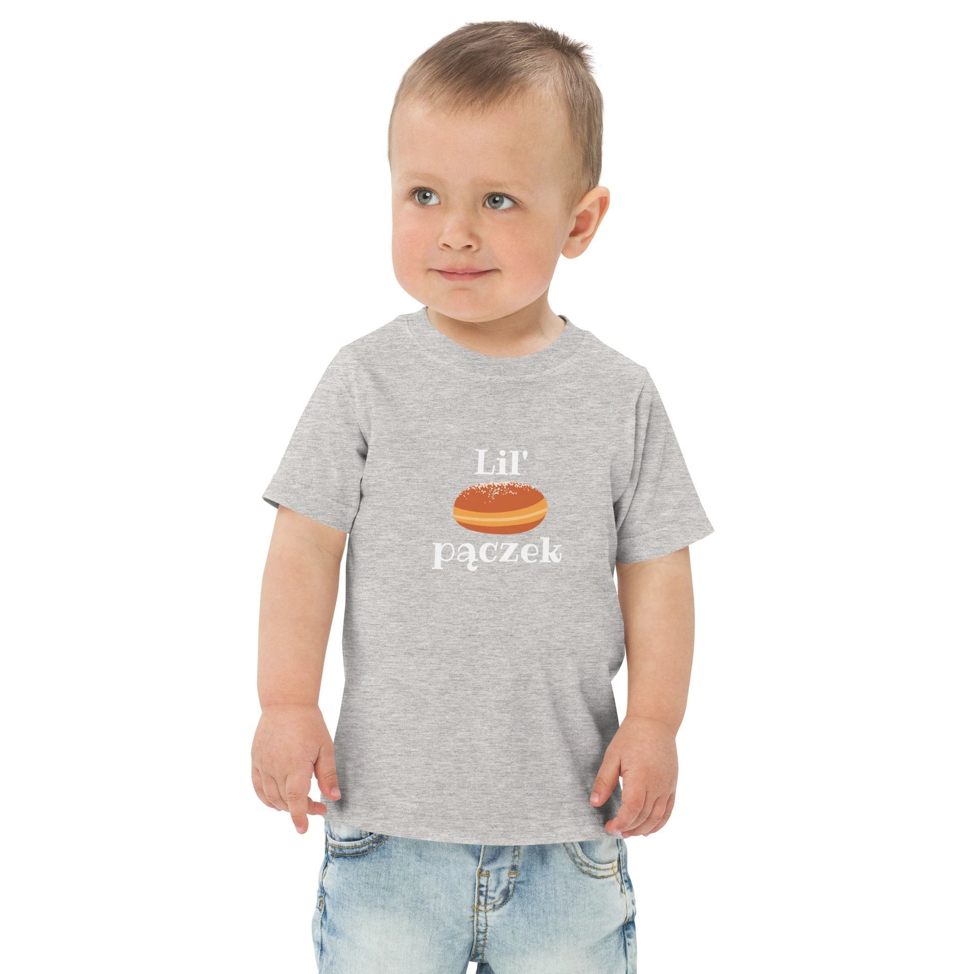 Lil' pączek Toddler jersey t-shirt, cute fat Tuesday kids tee