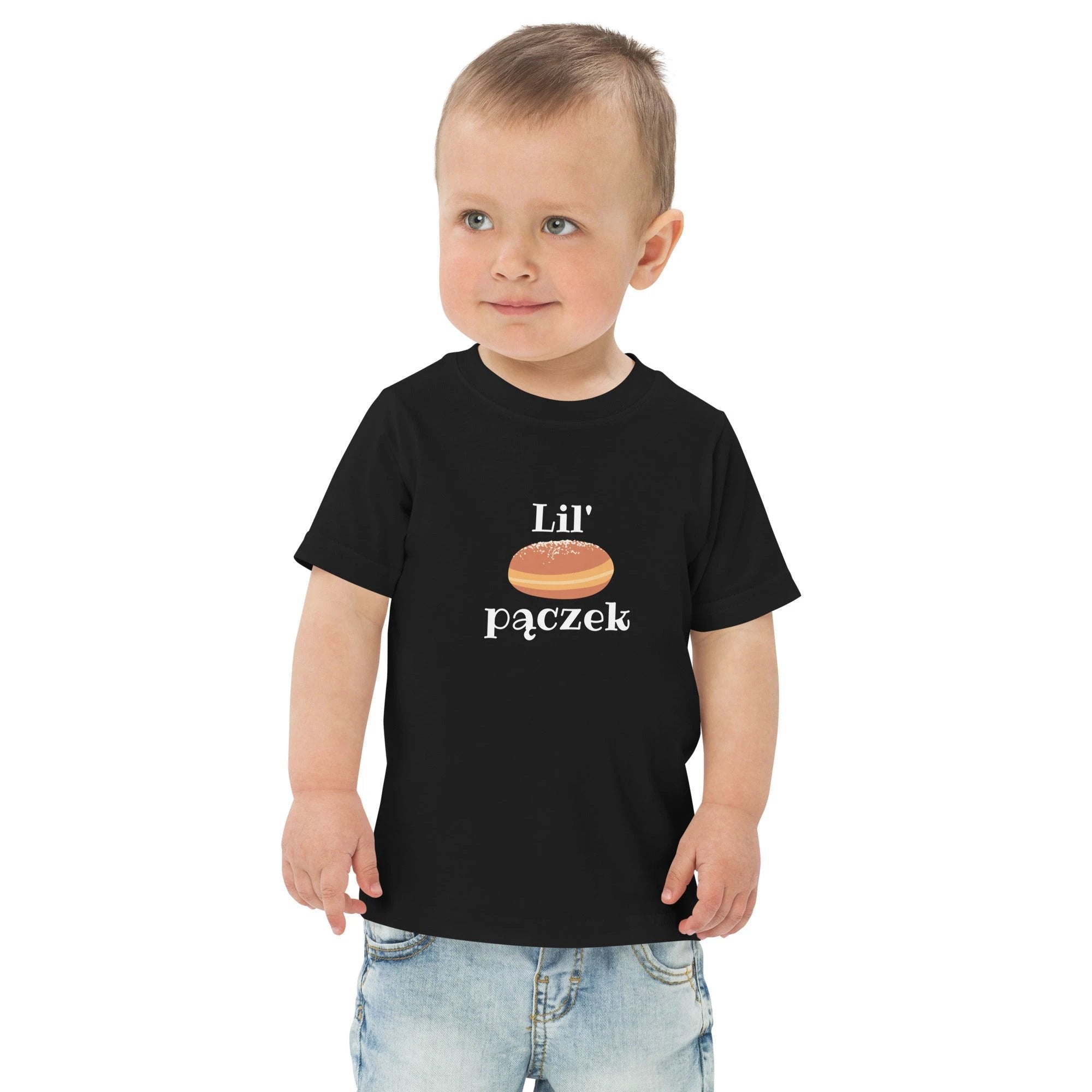 Lil' pączek Toddler jersey t-shirt, cute fat Tuesday kids tee