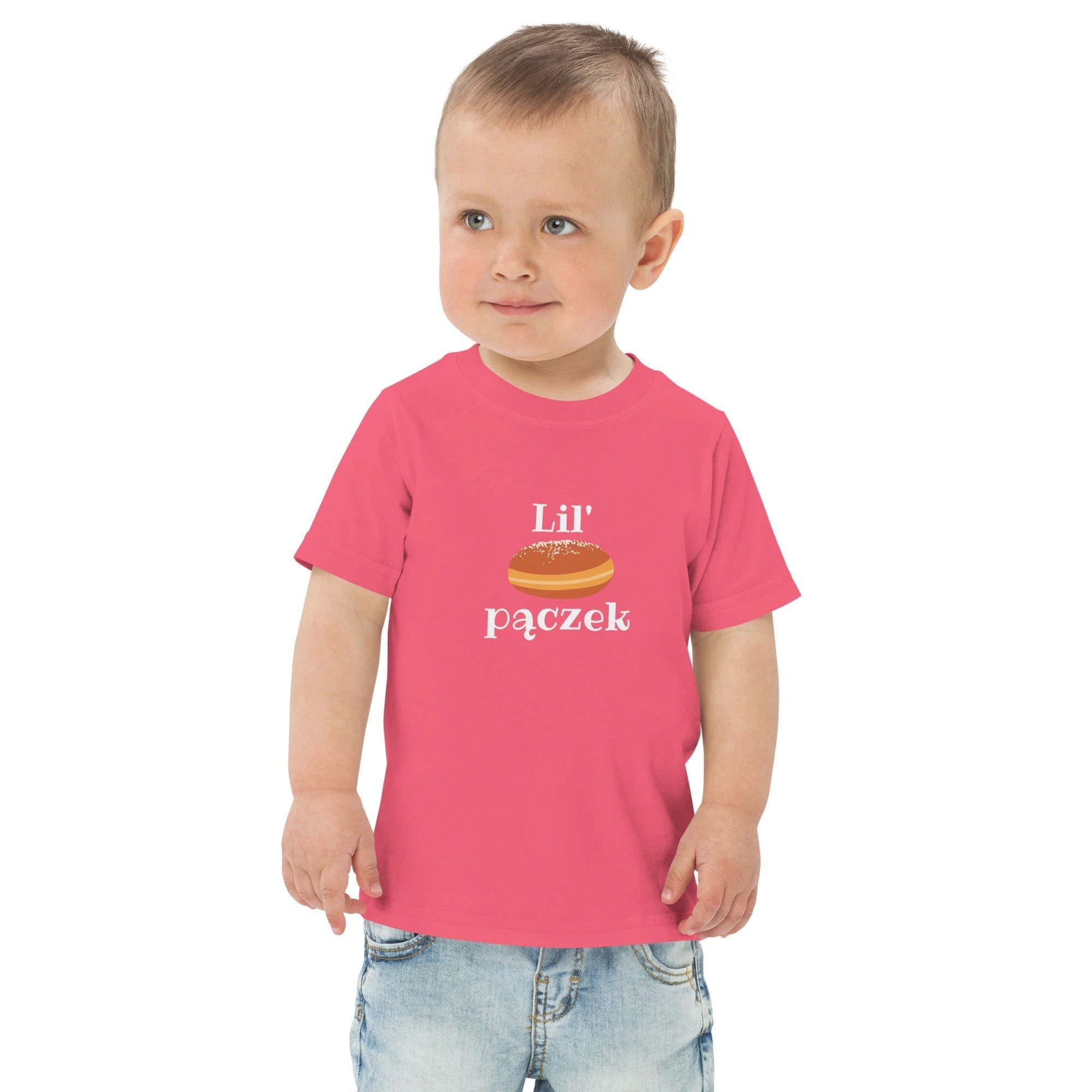 Lil' pączek Toddler jersey t-shirt, cute fat Tuesday kids tee