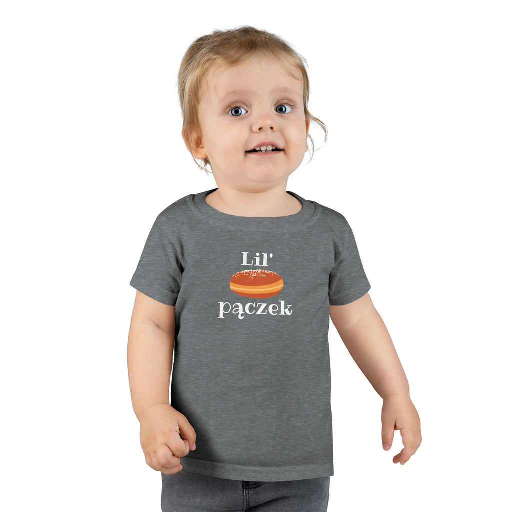 Lil' pączek Toddler T-shirt, cute Polish paczki tee