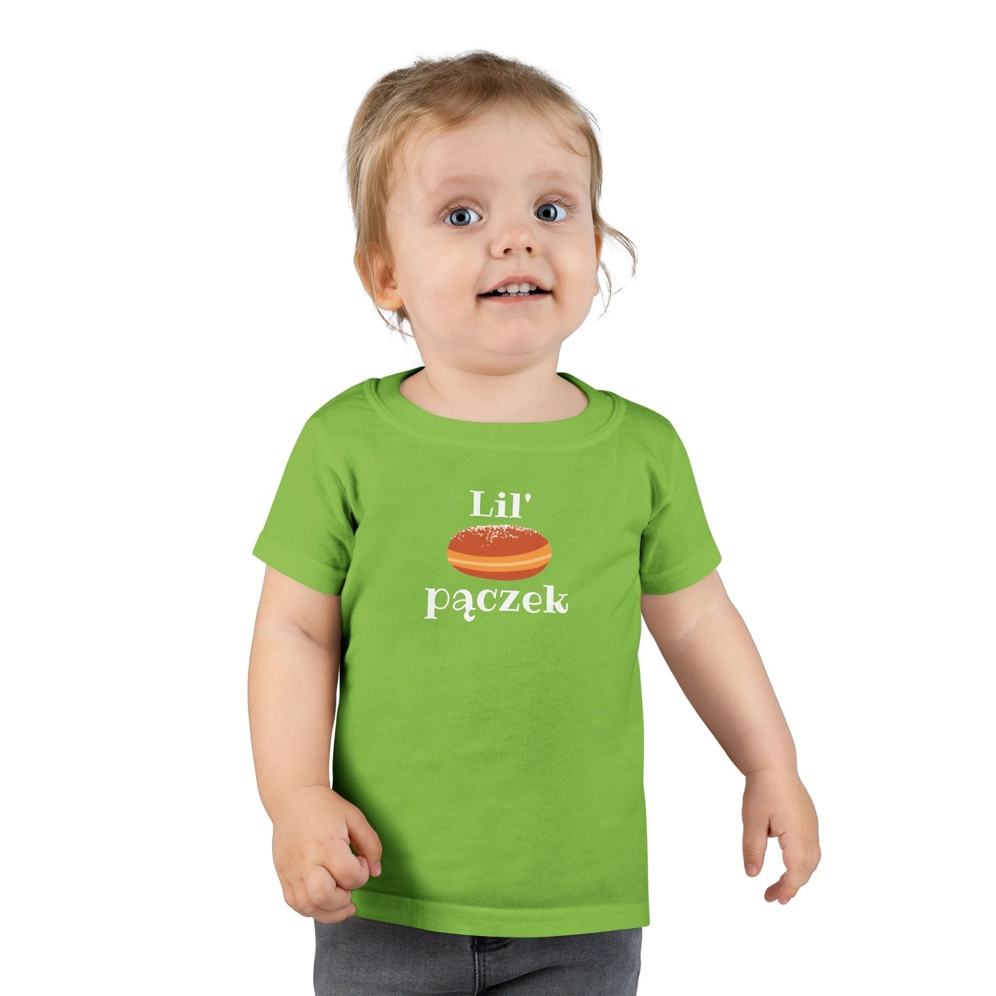 Lil' pączek Toddler T-shirt, cute Polish paczki tee