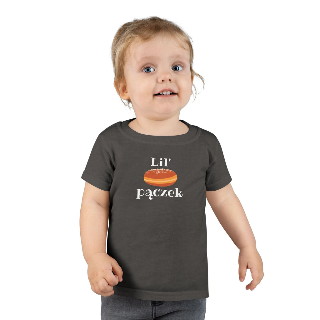 Lil' pączek Toddler T-shirt, cute Polish paczki tee