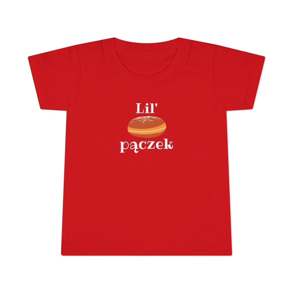 Lil' pączek Toddler T-shirt, cute Polish paczki tee
