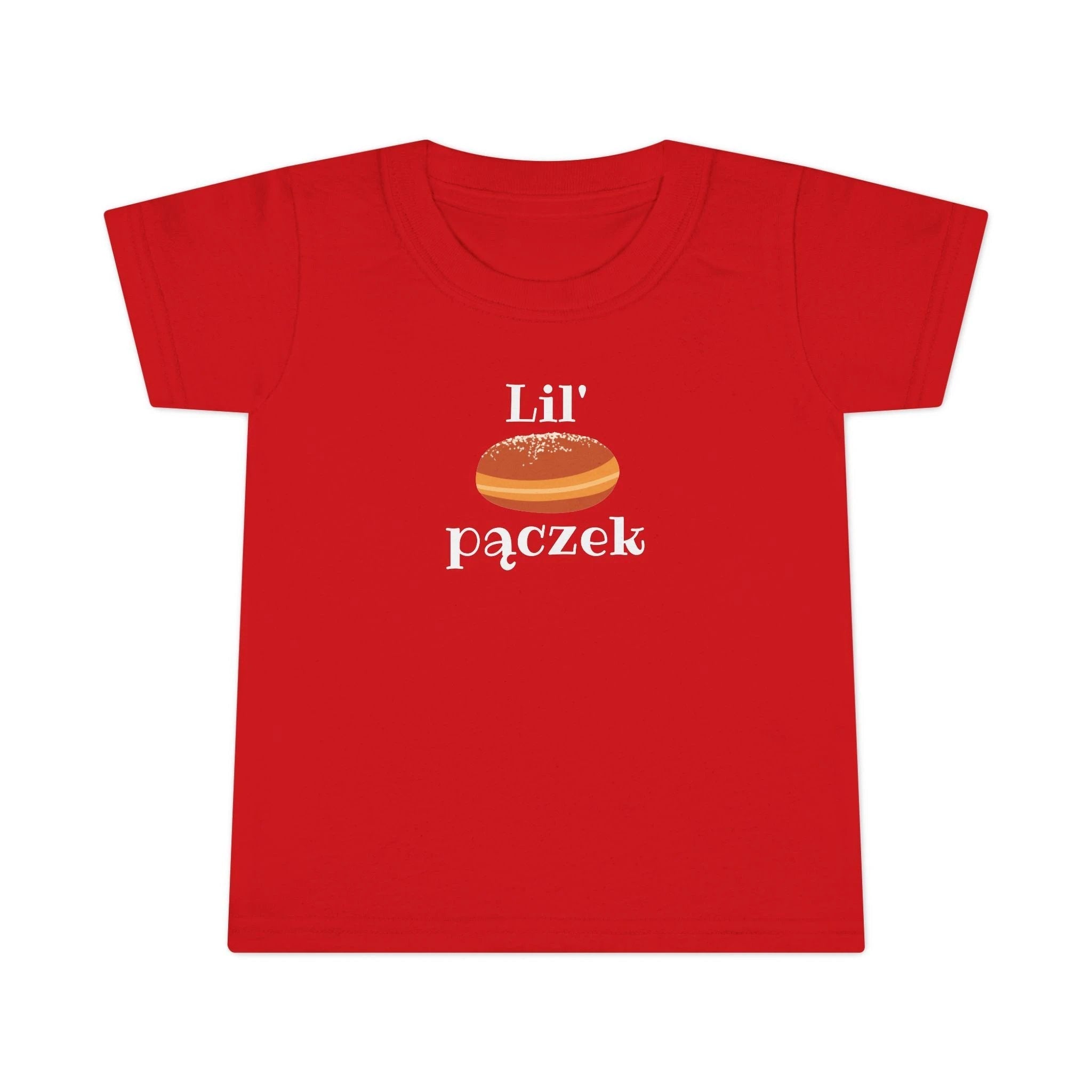 Lil' pączek Toddler T-shirt, cute Polish paczki tee