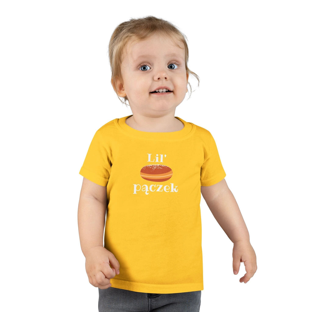 Lil' pączek Toddler T-shirt, cute Polish paczki tee
