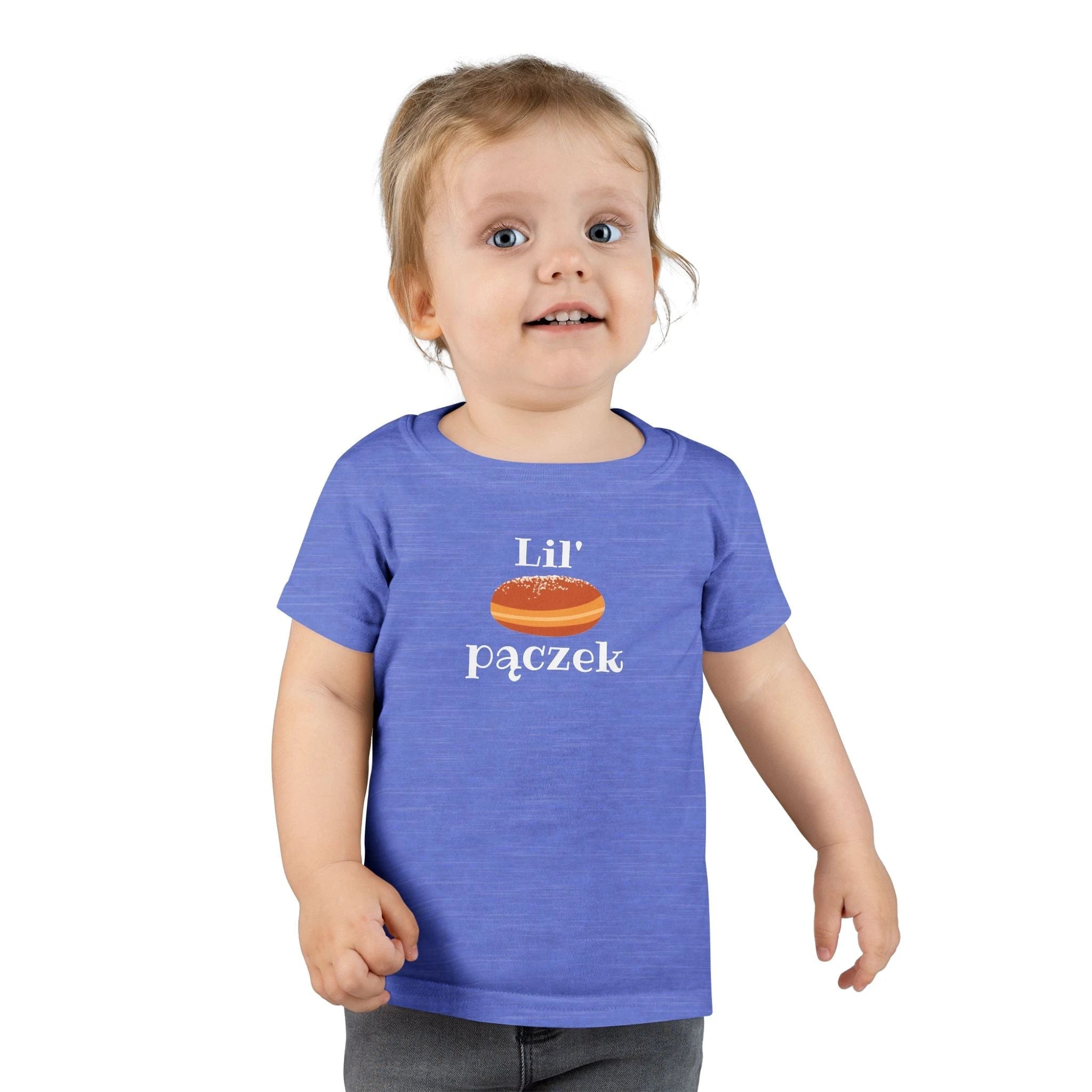 Lil' pączek Toddler T-shirt, cute Polish paczki tee