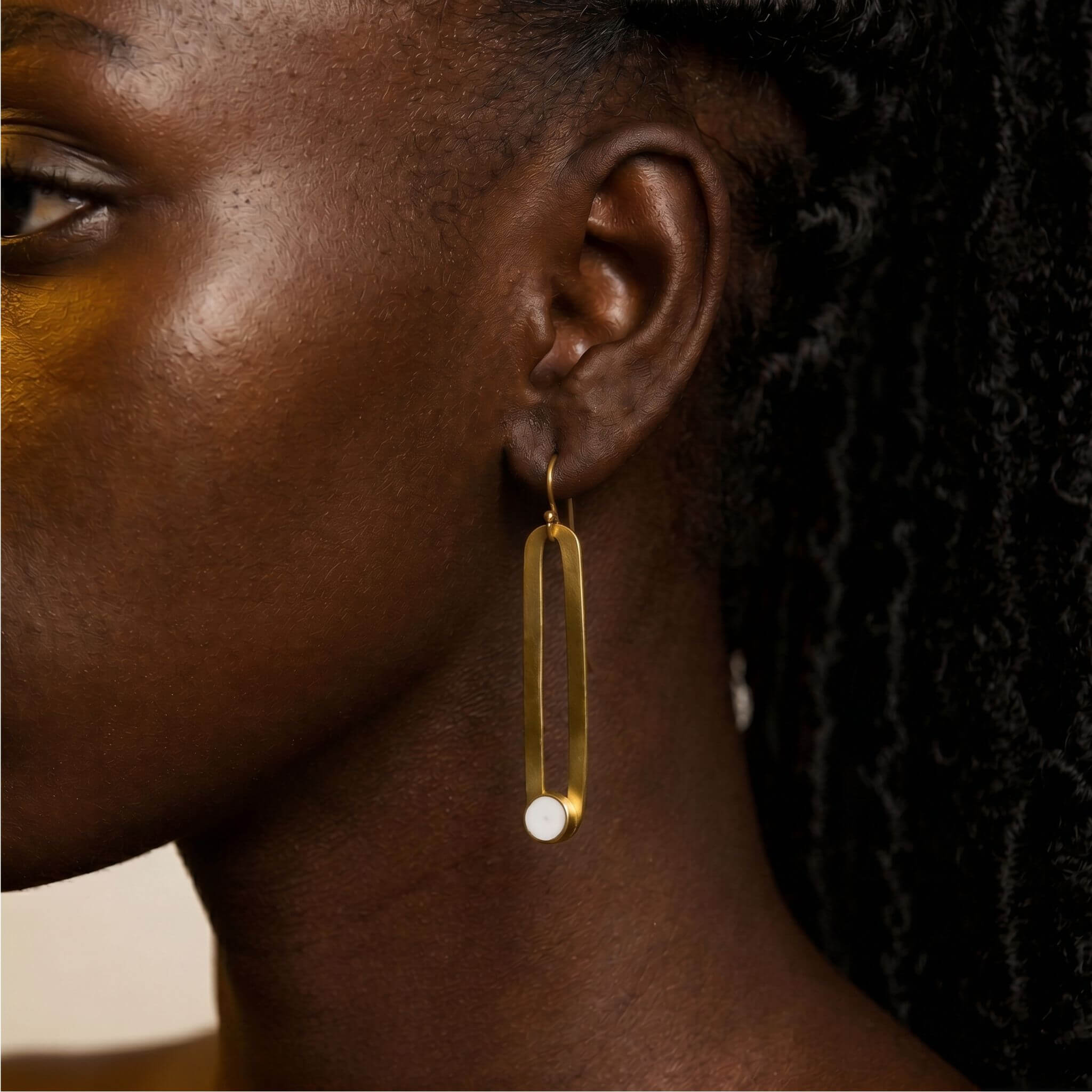 Lila Crosby Drop Hoops Earring Earrings La Vie Bien Lila Crosby Drop Hoops Earring