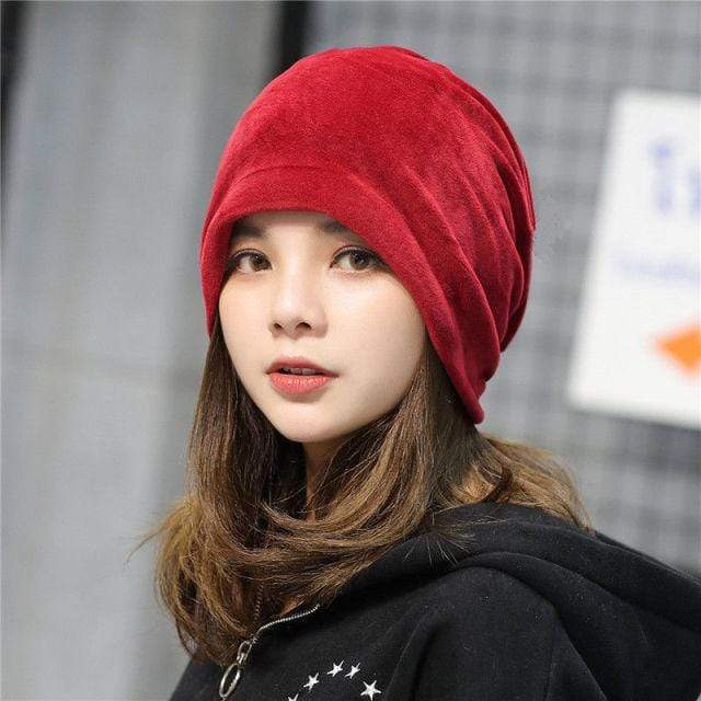 Lilian Velvet Beanie Hat