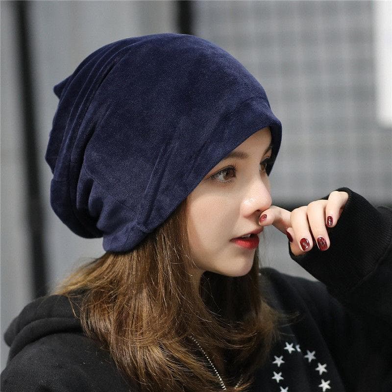 Lilian Velvet Beanie Hat