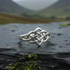 Lilou Celtic Knot Ring in Sterling Silver Ring La Vie Bien Lilou Celtic Knot Ring in Sterling Silver