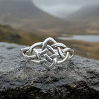 Lilou Celtic Knot Ring in Sterling Silver Ring La Vie Bien Lilou Celtic Knot Ring in Sterling Silver