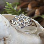 Lilou Celtic Knot Ring in Sterling Silver Ring La Vie Bien Lilou Celtic Knot Ring in Sterling Silver