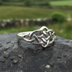 Lilou Celtic Knot Ring in Sterling Silver Ring La Vie Bien Lilou Celtic Knot Ring in Sterling Silver