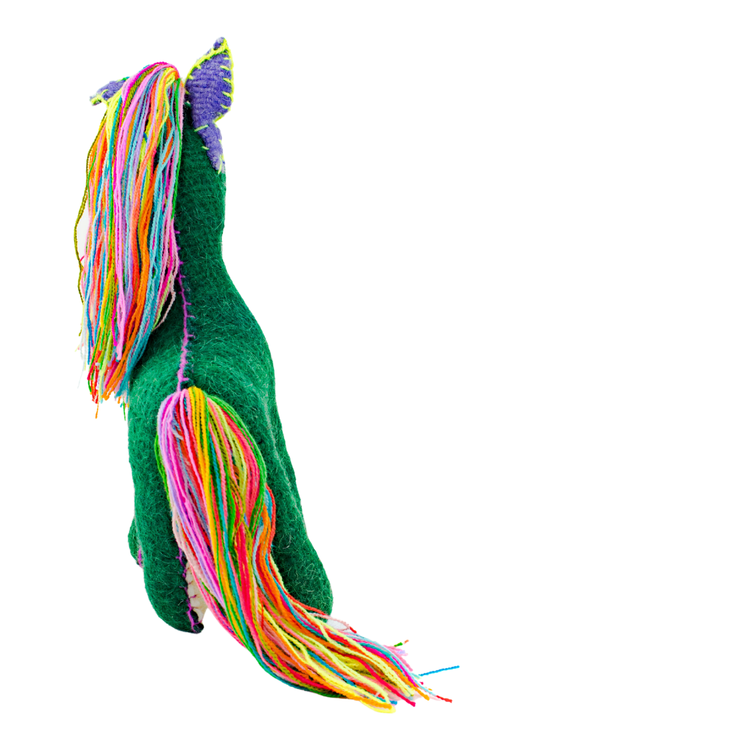 Lily the Unicorn: Repurposed Wool Boho Decor - Mexico Decor La Vie Bien Lily the Unicorn: Repurposed Wool Boho Decor - Mexico