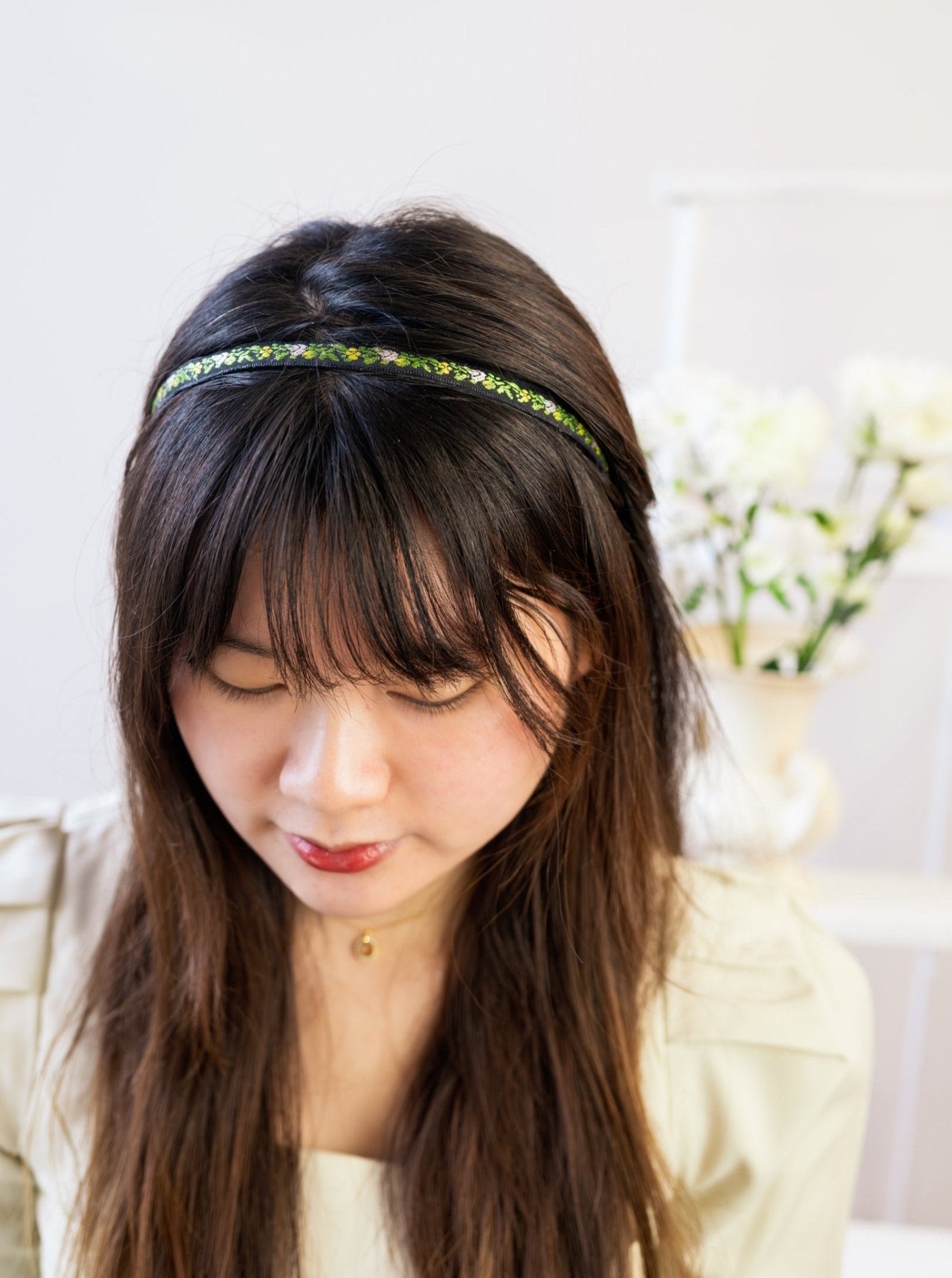 Limelight Vines Skinny Headband by Ash & Rose